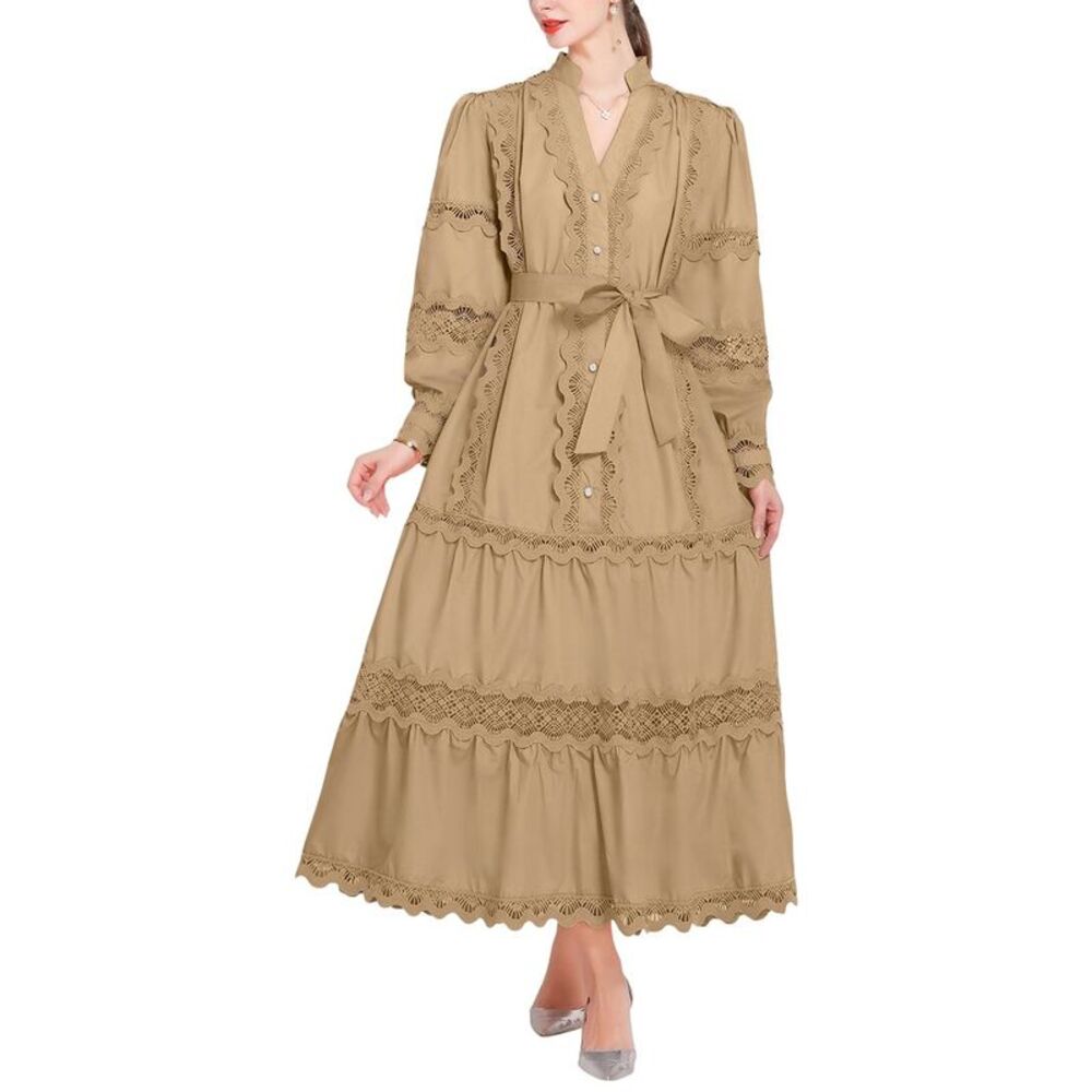 Kaimilan Womens  Solid Midi Dress